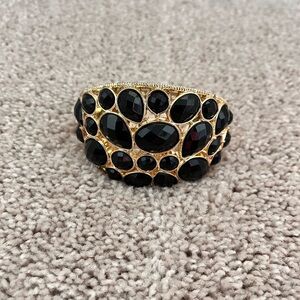 Elegant Black and Gold Women's Bracelet